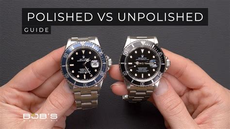 rolex polished vs unpolished|Rolex watch unpolished or polished.